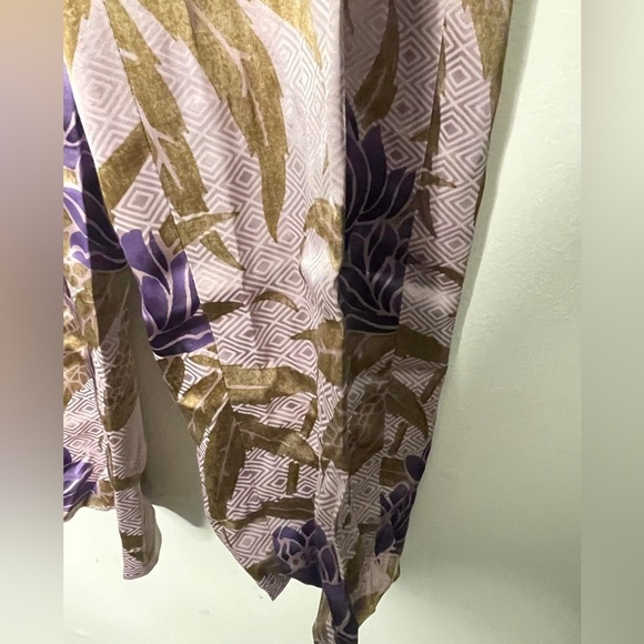 100% viscose dries van noten NWT floral, print pants size 40 - Picture 6 of 9